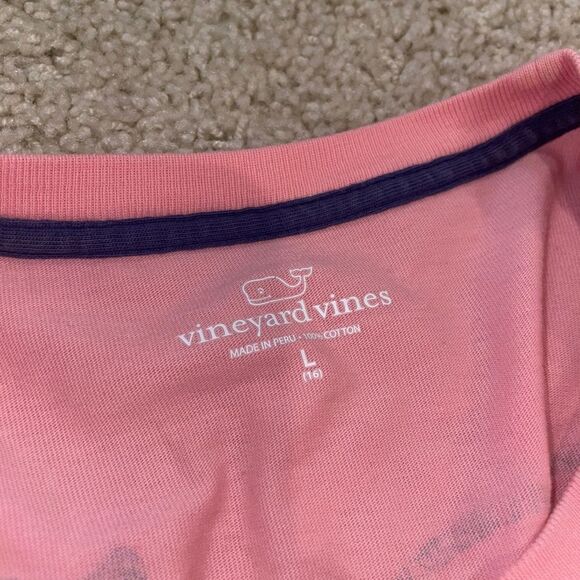 NEW Vineyard Vines Big Girls Long Sleeve Tee Pink - Picture 5 of 6